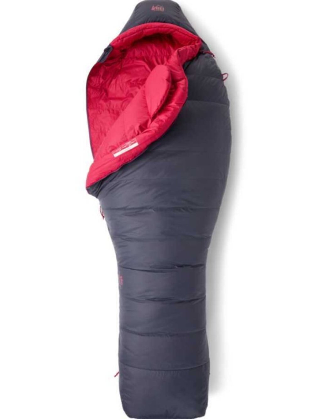 REI Women's Regular Downtime 25 Degrees Fahrenheit Sleeping Bag Right Zip Blue